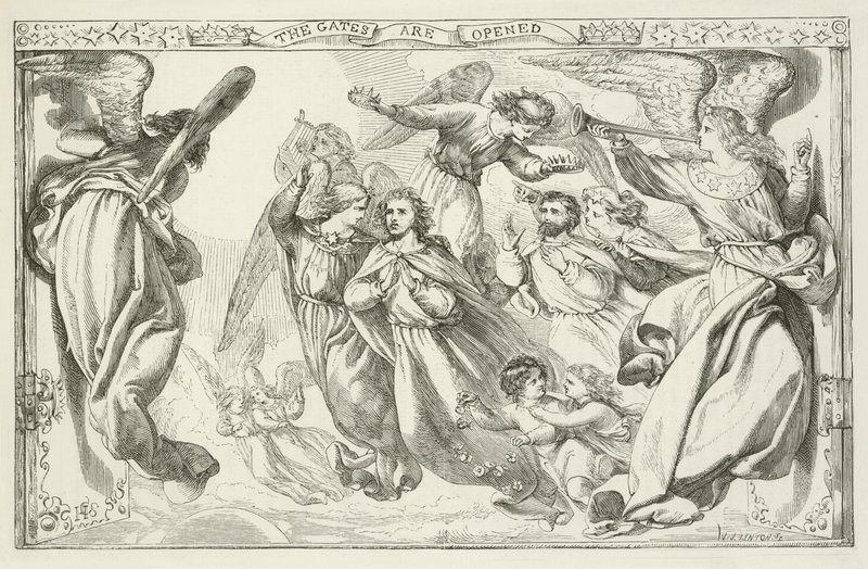 Ilustração para o progresso do peregrino por John Bunyan de Henry Courtney Selous