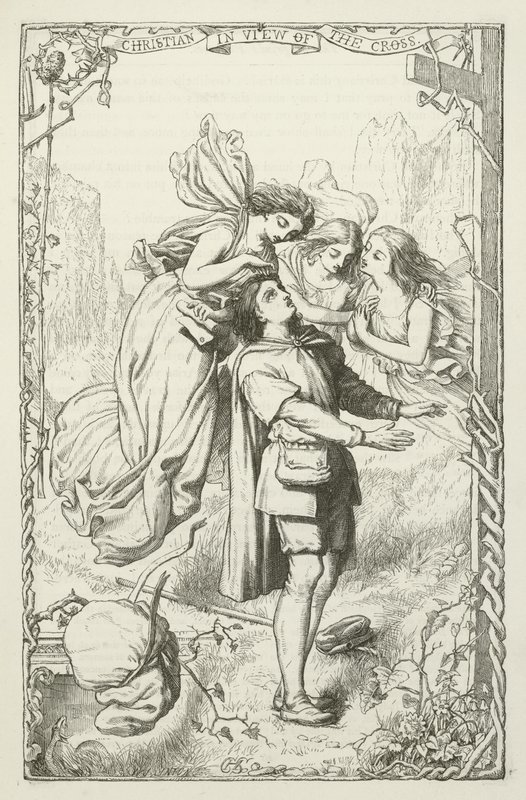 Ilustração para o progresso do peregrino por John Bunyan de Henry Courtney Selous
