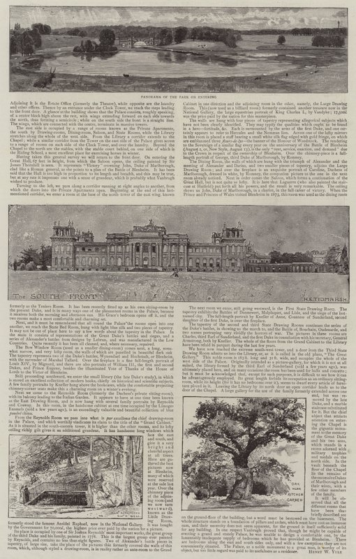 Palácio de Blenheim Ilustrado de Henry Edward Tidmarsh