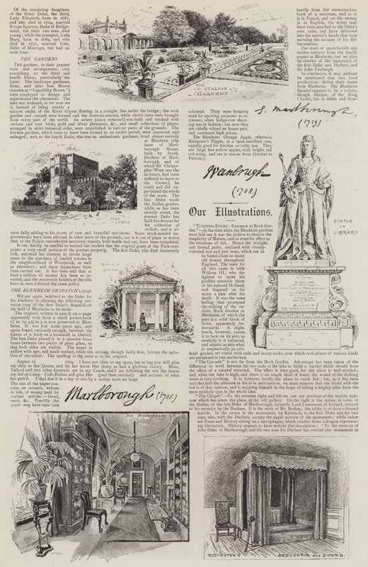 Palácio de Blenheim Ilustrado de Henry Edward Tidmarsh