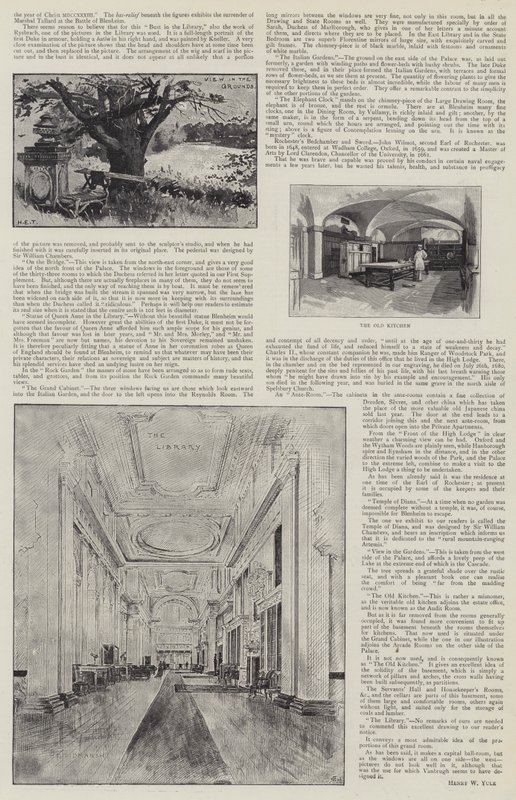 Palácio de Blenheim Ilustrado de Henry Edward Tidmarsh