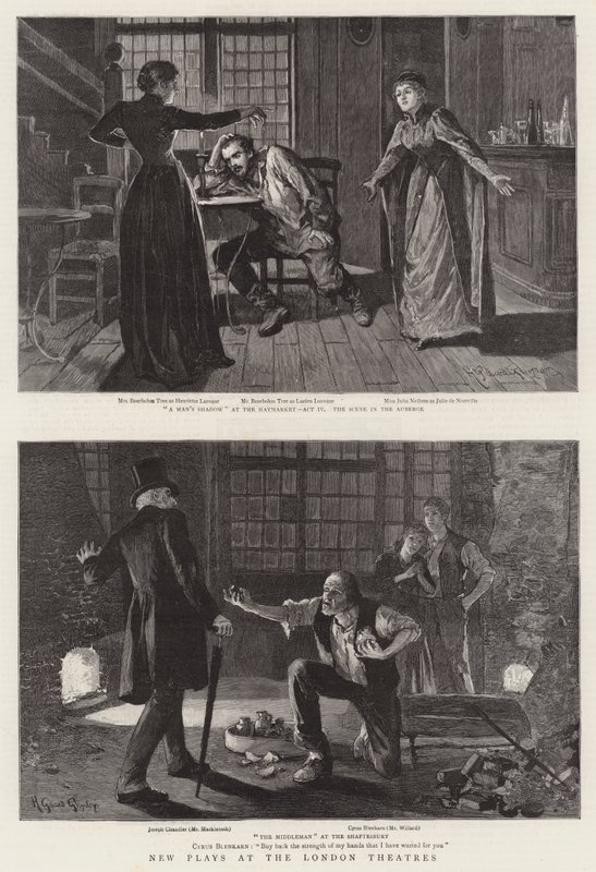 Novos jogos nos teatros de Londres de Henry Gillard Glindoni