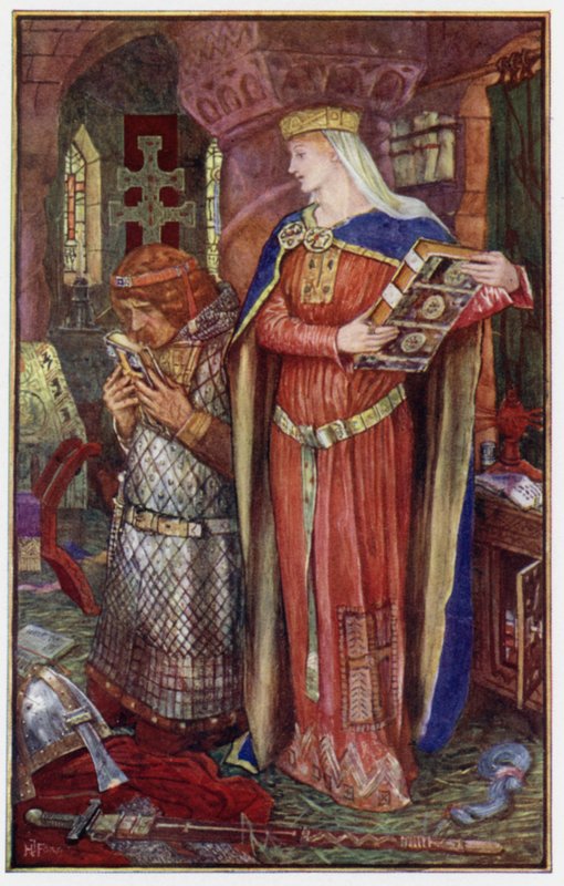 Embora ele não pudesse ler, ele virava e examinava seus livros, e beijava aqueles que ele mais gostava. de Henry Justice Ford