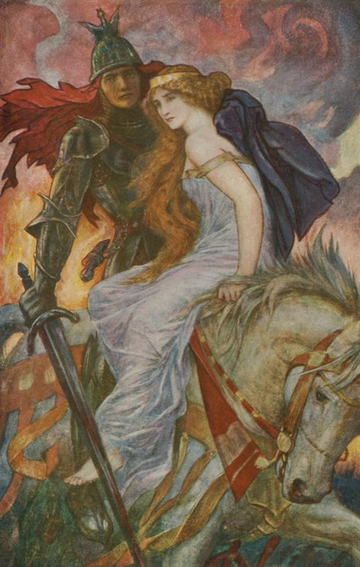 Lancelot expulsa Guenevere de Henry Justice Ford