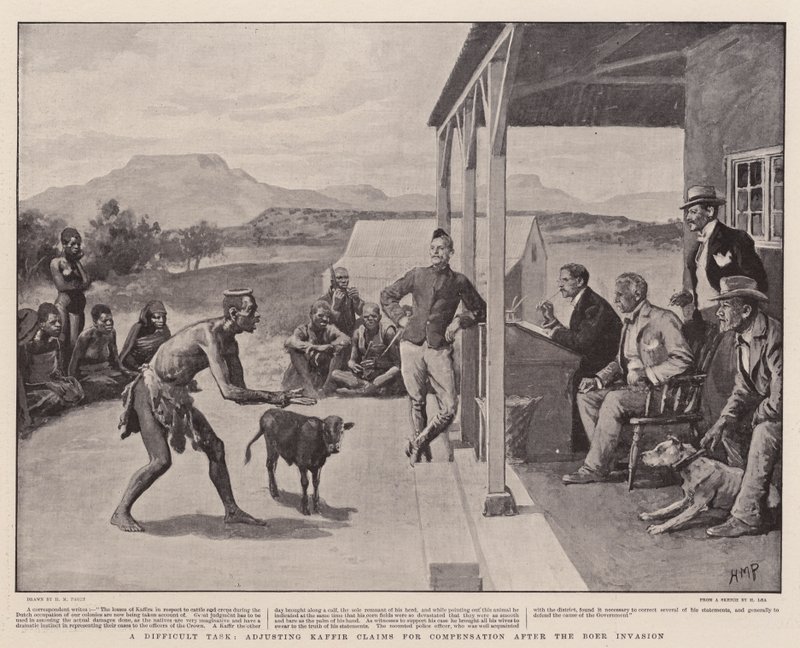 Uma Tarefa Difícil, ajustando os Reclamações Kaffir para Compensação após a Invasão Boer de Henry Marriott Paget