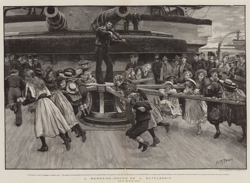 Um Mery-go-Round em um Battleship de Henry Marriott Paget