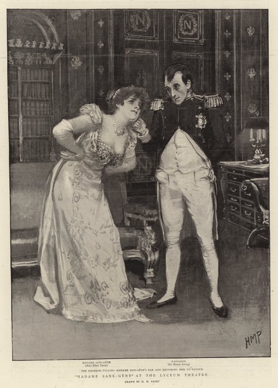 Madame Sans-Gene no Teatro Lyceum de Henry Marriott Paget
