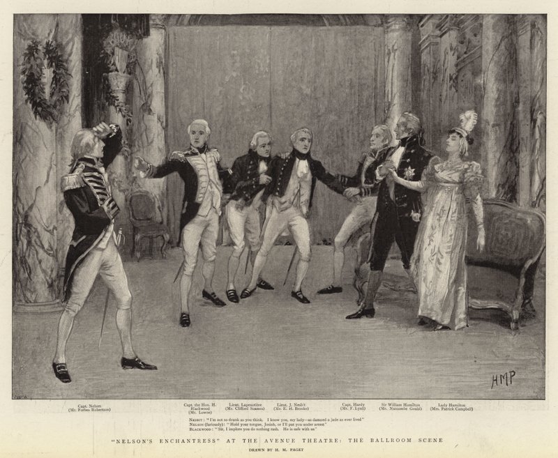 Encantadora de Nelson no Avenue Theatre, a cena do salão de baile de Henry Marriott Paget