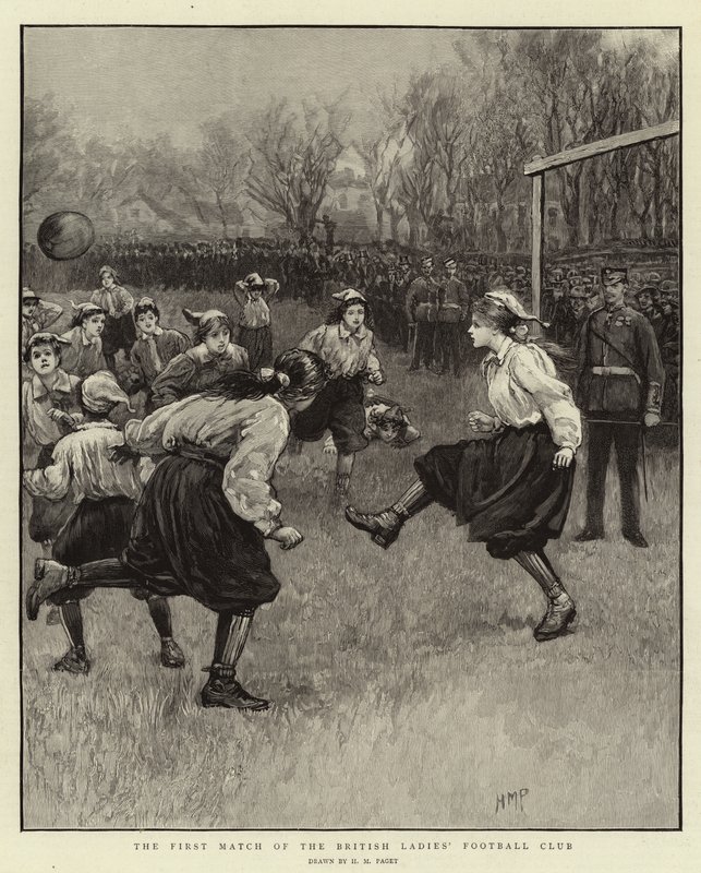 A primeira partida do clube de futebol feminino britânico de Henry Marriott Paget