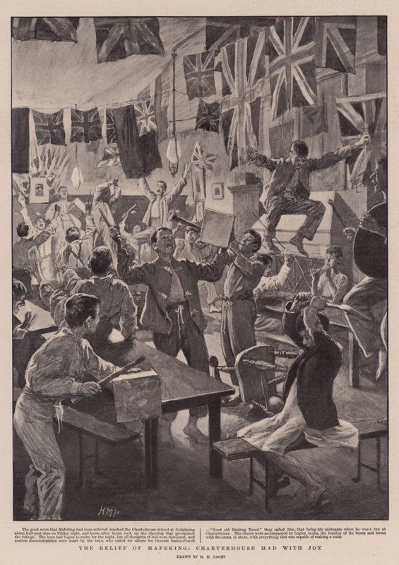 O alívio de Mafeking, Charterhouse Mad com alegria de Henry Marriott Paget