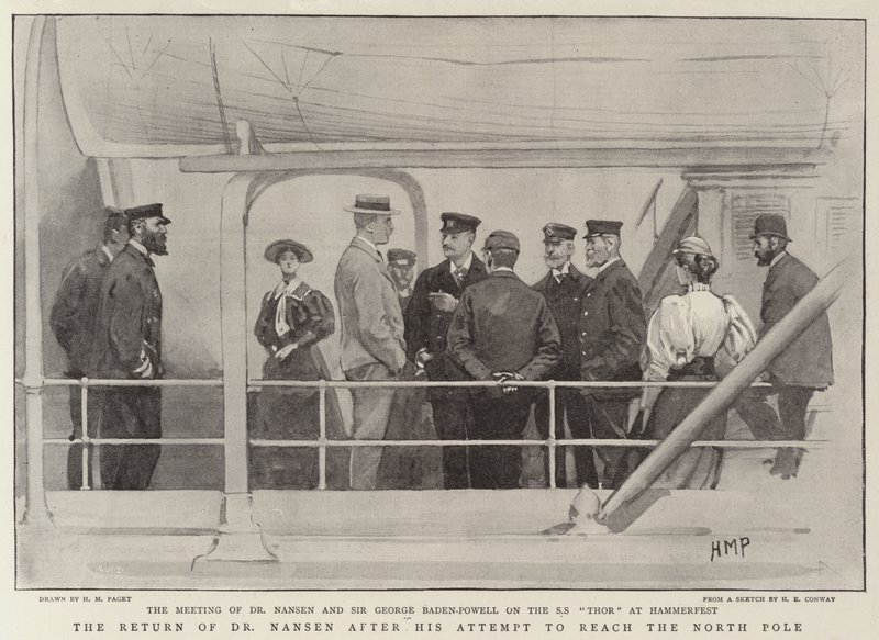 O retorno do Dr. Nansen depois de sua tentativa de alcançar o Pólo Norte de Henry Marriott Paget