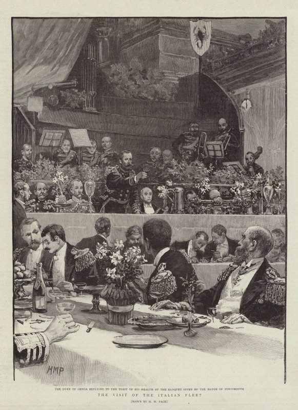 A visita da frota italiana de Henry Marriott Paget