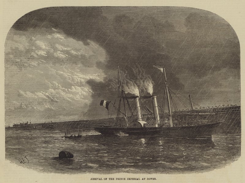 Chegada do Príncipe Imperial em Dover de Henry Spernon Tozer