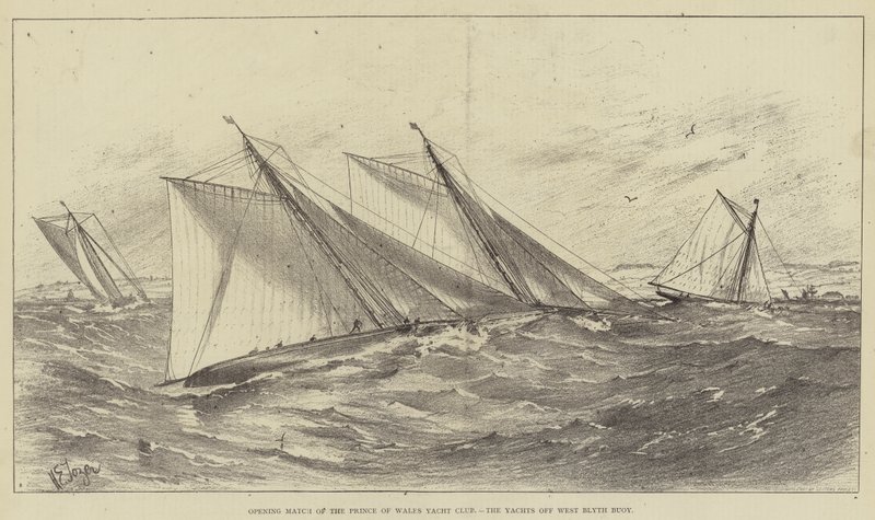 Abertura do Iate Clube do Príncipe de Gales, os Iates da Bóia de West Blyth de Henry Spernon Tozer