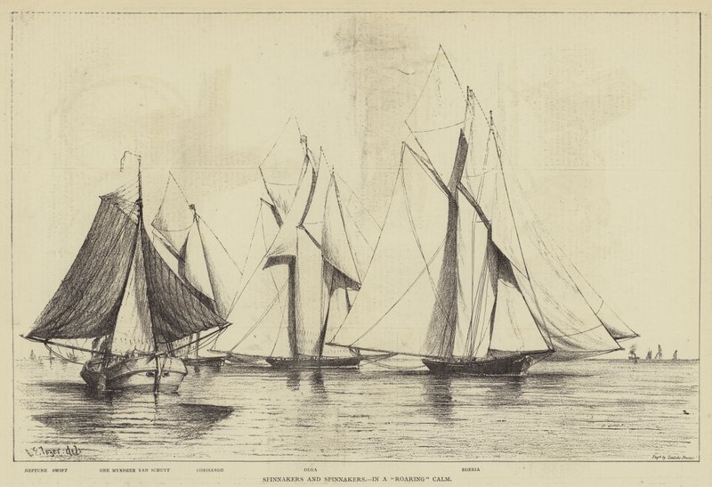 Spinnakers e Spinnakers, em uma calma ruidosa de Henry Spernon Tozer