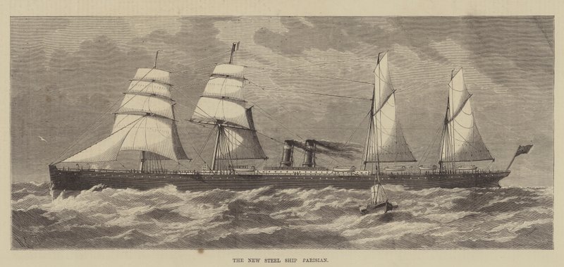 O novo navio de aço parisiense de Henry Spernon Tozer