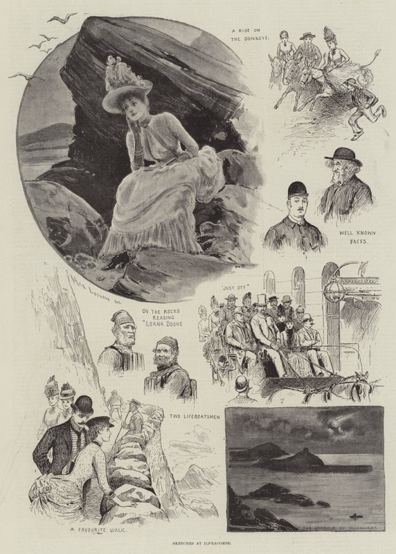 Esboços em Ilfracombe de Henry Stephen Ludlow