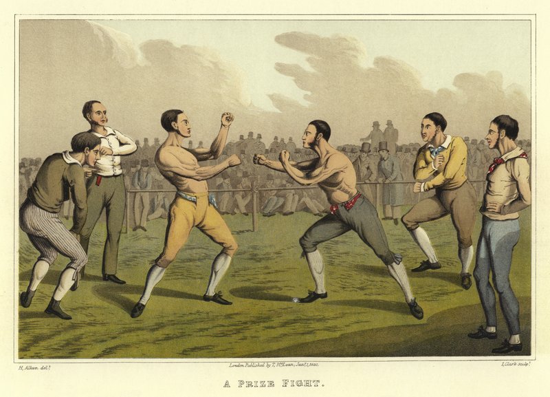Uma luta de prêmio (chromolitho) de Henry Thomas Alken
