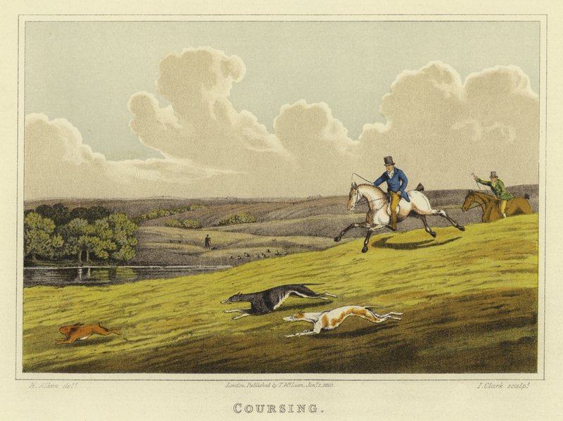 Coursing (cromolitho) de Henry Thomas Alken