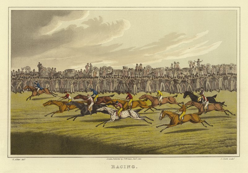 Corrida (cromolito) de Henry Thomas Alken