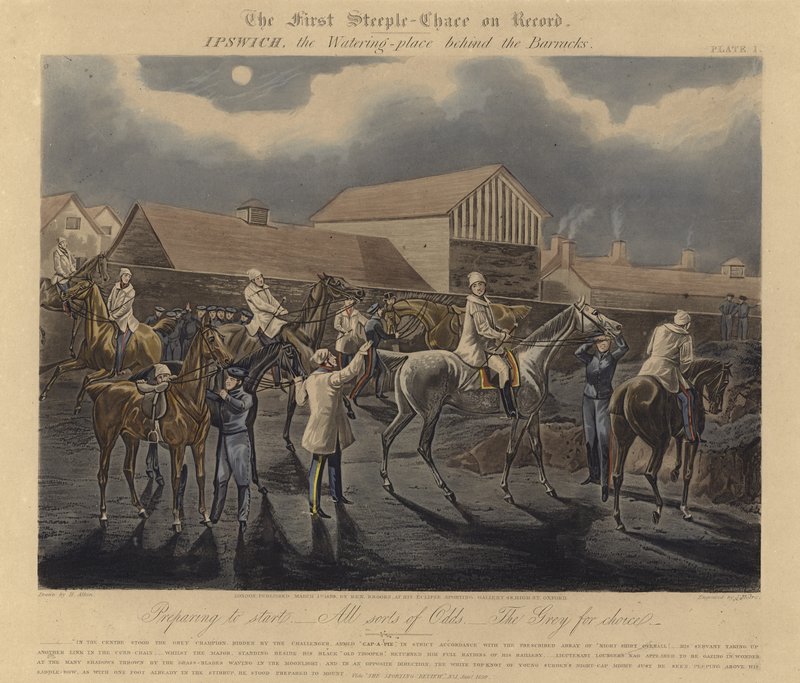 A primeira perseguição no registro, 1839 de Henry Thomas Alken