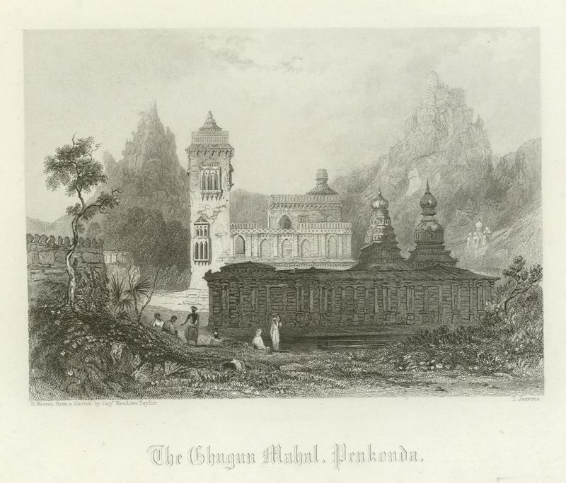 O Ghugun Mahal, Penukonda, Índia de Henry Warren