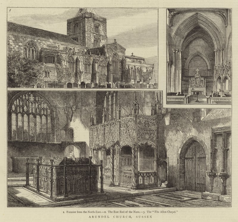 Igreja de Arundel, Sussex de Henry William Brewer