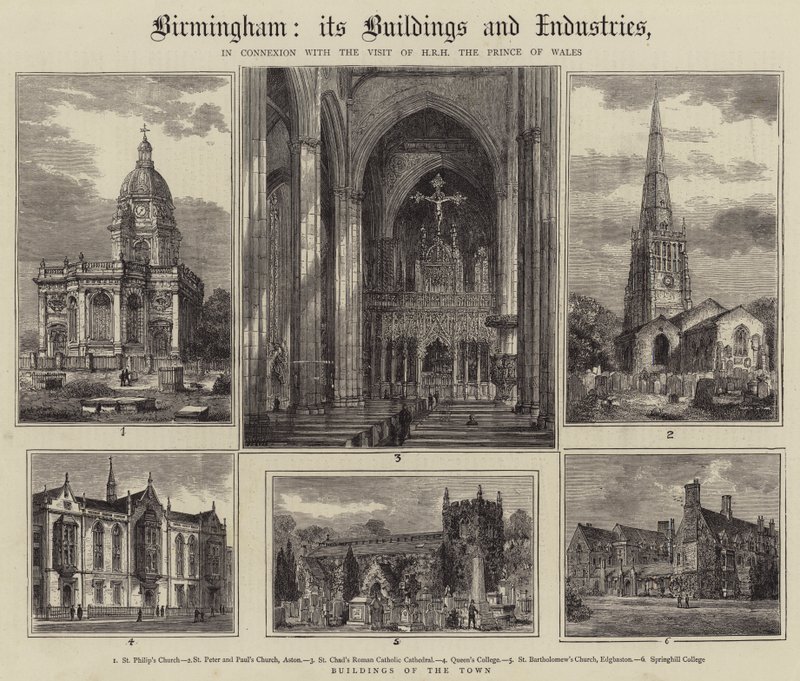 Birmingham, seus edifícios e indústrias de Henry William Brewer