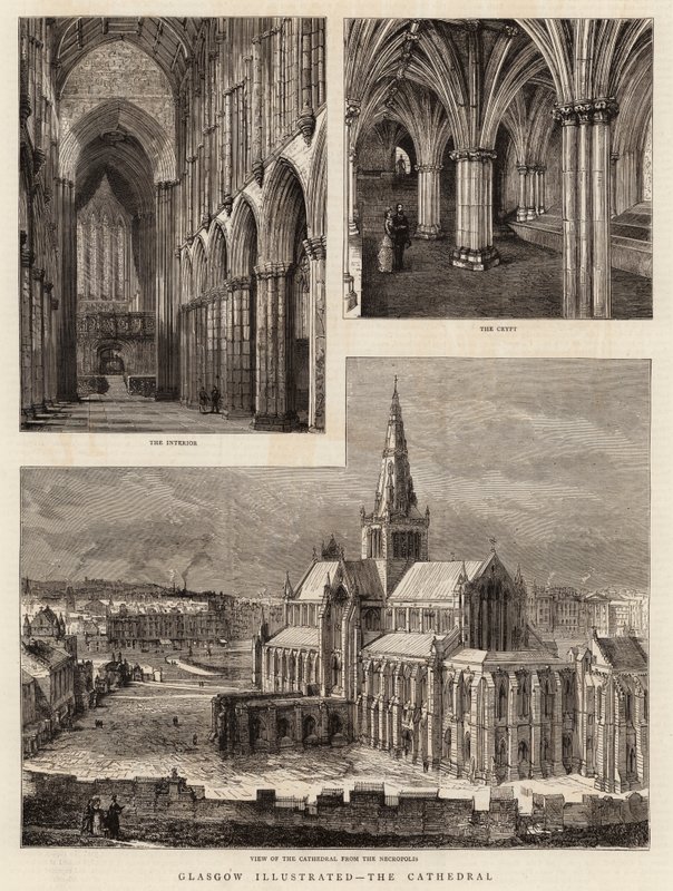 Glasgow ilustrada, a catedral de Henry William Brewer