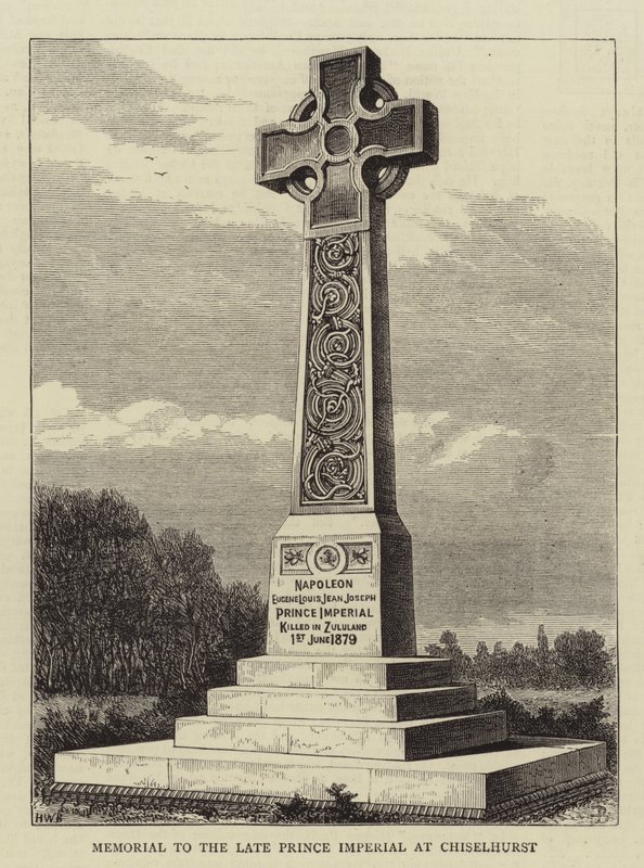 Memorial ao falecido príncipe imperial em Chiselhurst de Henry William Brewer