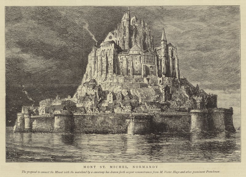 Mont St Michel, Normandia de Henry William Brewer
