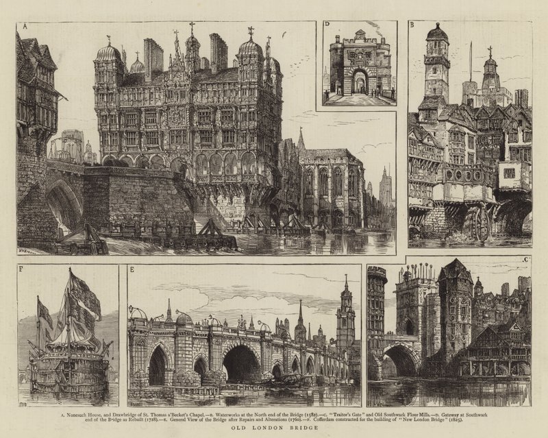 Ponte velha de londres de Henry William Brewer
