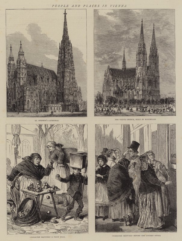 Pessoas e lugares em Viena de Henry William Brewer
