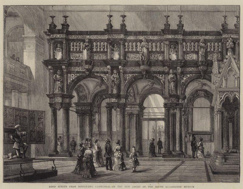 Rood Screen da Catedral de Bois-le-Duc, na nova corte do Museu de Kensington de Henry William Brewer