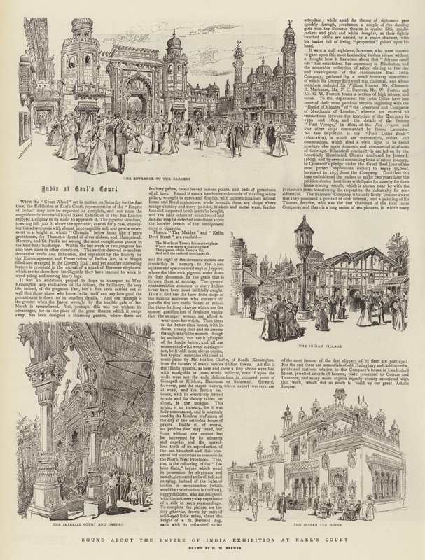 Rodada sobre a Exposição do Império da Índia no Earl&39;s Court de Henry William Brewer