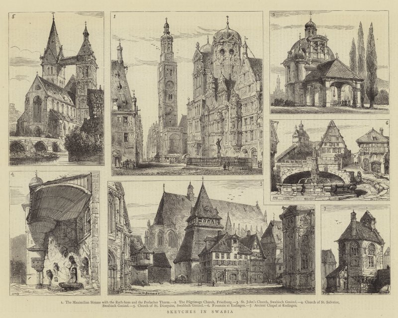 Esboços na Suábia de Henry William Brewer