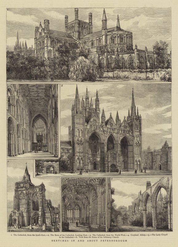 Esboços e sobre Peterborough de Henry William Brewer