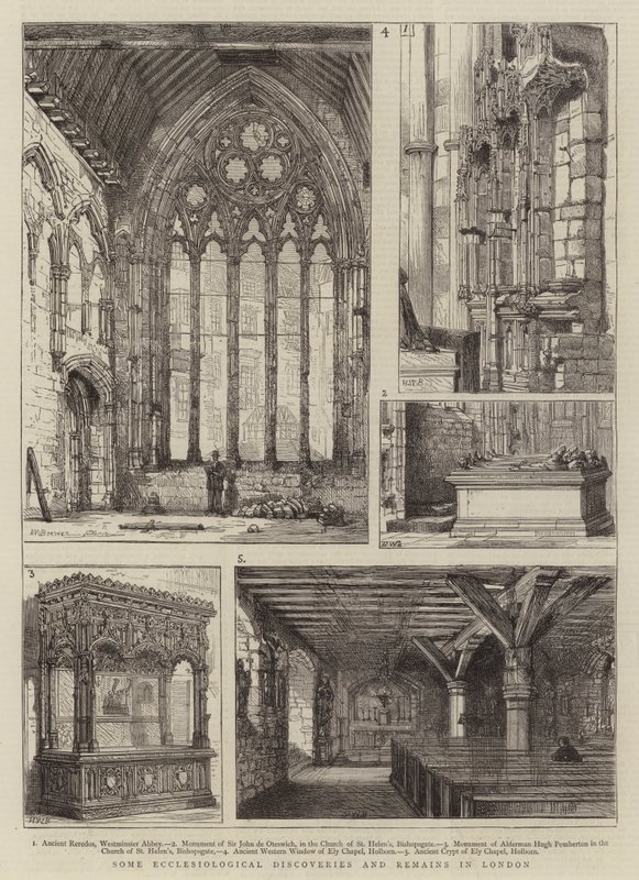 Algumas Descobertas Eclesiológicas e Restos em Londres de Henry William Brewer