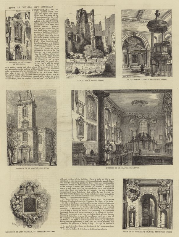 Algumas das Igrejas da Cidade Velha de Henry William Brewer