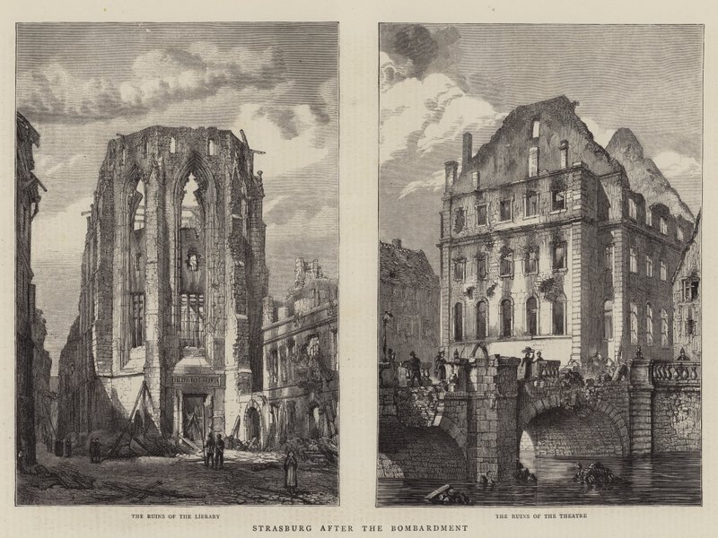 Strasburg após o bombardeio de Henry William Brewer