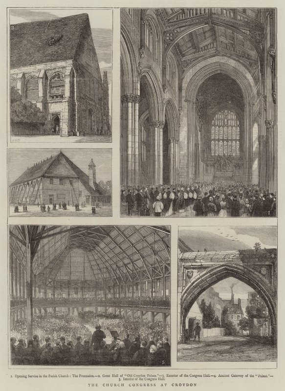 O congresso da igreja em Croydon de Henry William Brewer
