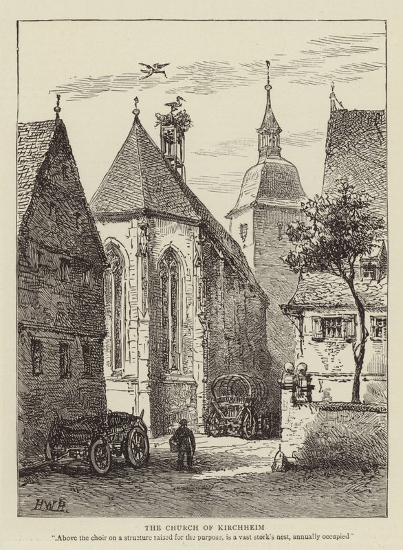 A igreja de Kirchheim de Henry William Brewer