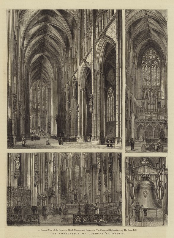 A conclusão da catedral de Colônia de Henry William Brewer