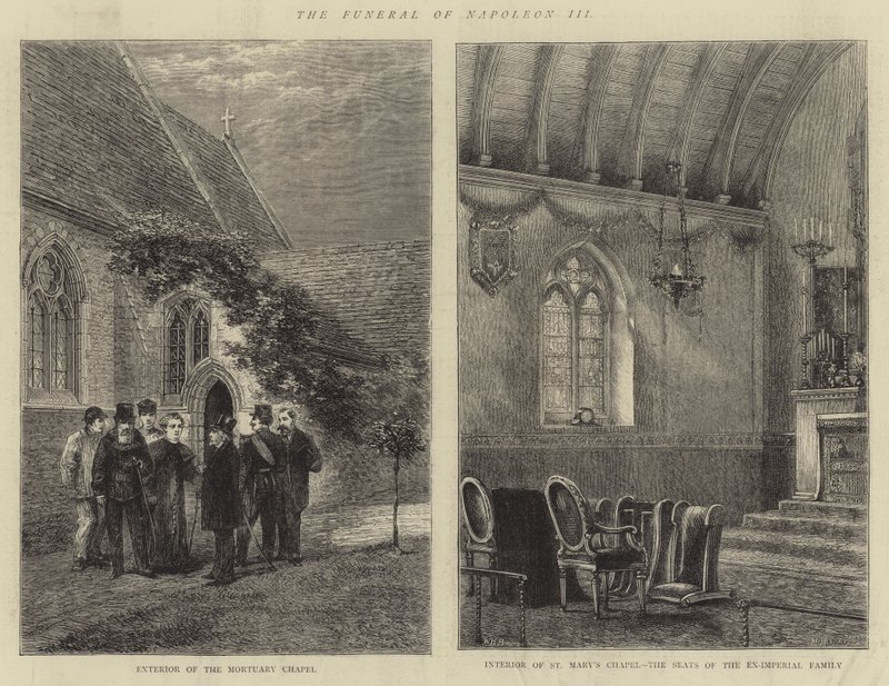 O funeral de Napoleão III de Henry William Brewer