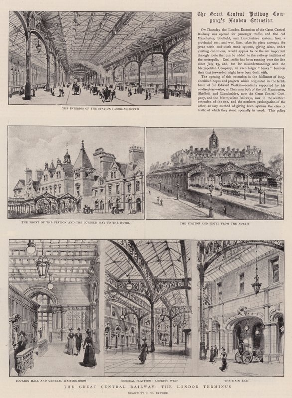 A Grande Ferrovia Central, o Terminus de Londres de Henry William Brewer