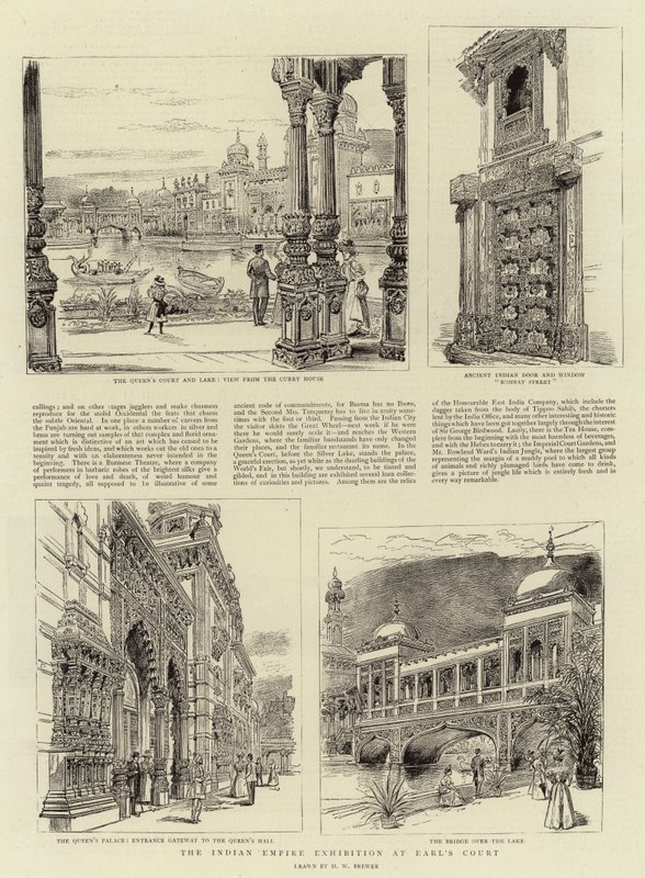 A exposição do Império Indiano no Earl&39;s Court de Henry William Brewer