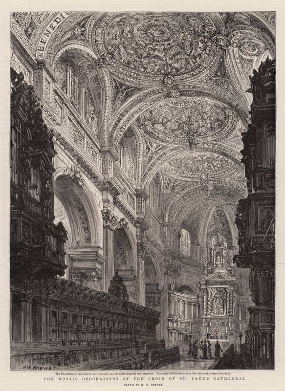 As Decorações Mosaicas do Coro da Catedral de São Paulo de Henry William Brewer
