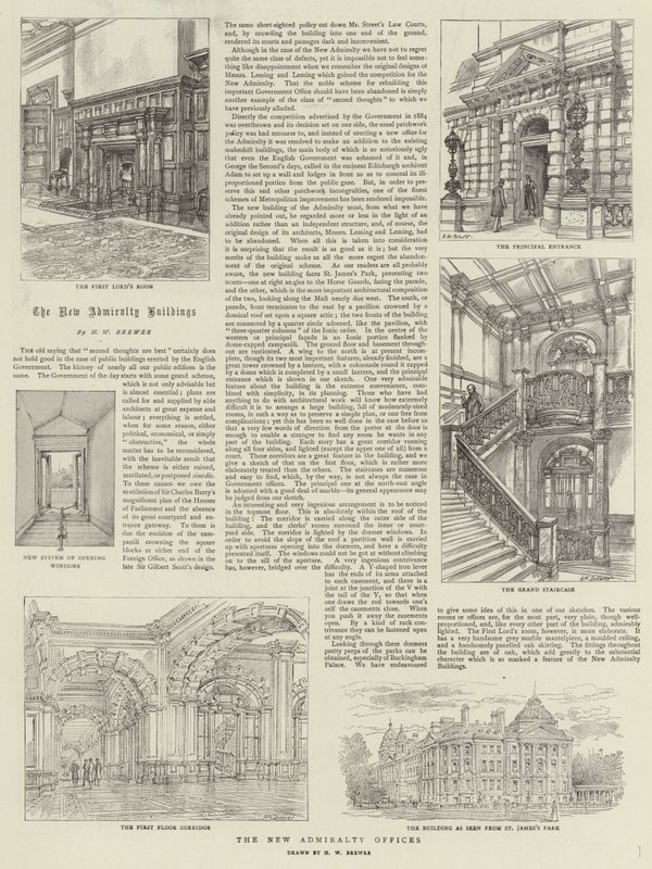 Os novos escritórios do Almirantado de Henry William Brewer