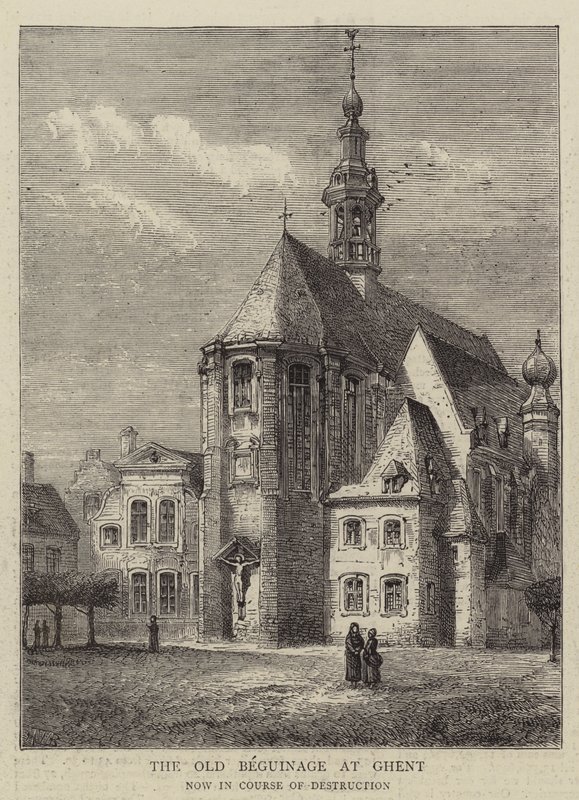 The Old Beguinage em Gante de Henry William Brewer