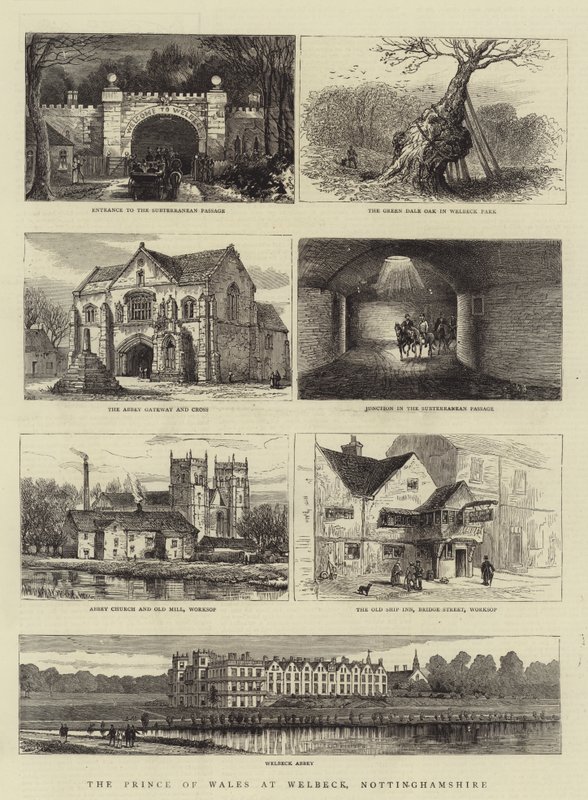 O Príncipe de Gales em Welbeck, Nottinghamshire de Henry William Brewer